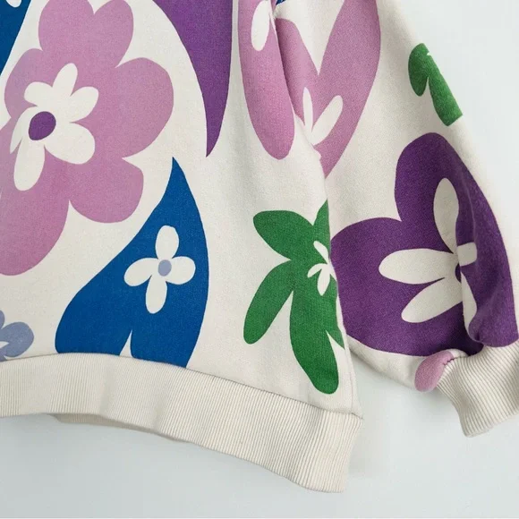 Zara Kids Floral Print Sweatshirt - Picture 3 of 6
